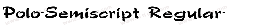Polo-Semiscript Regular字体转换